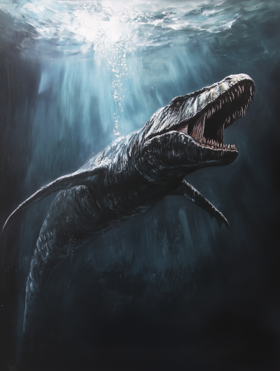 Fierce Mosasaurus Hunting