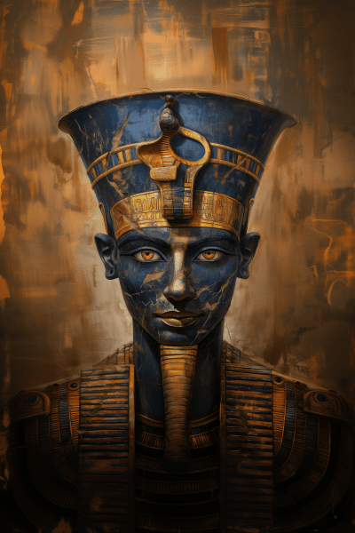 Portrait of Egyptian God Ra