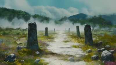 Vibrant Worn Path