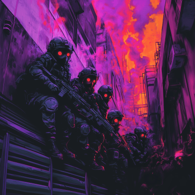 Cyberpunk Graffiti Army