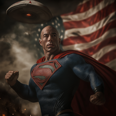 Superman Joe Rogan Fighting a UFO