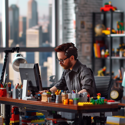 Office Made of Legos