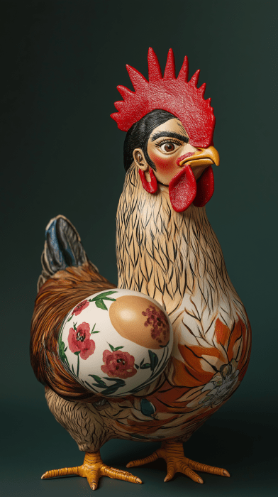 Frida Kahlo Hen