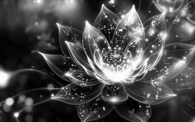 Black and White Energetics Background