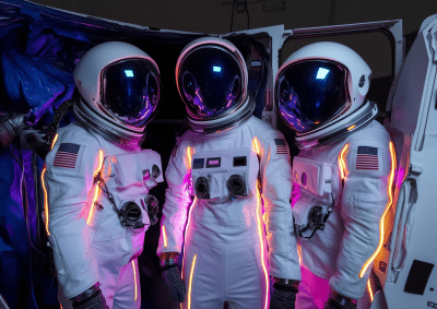 Vibrant LED Space Suit Fashion