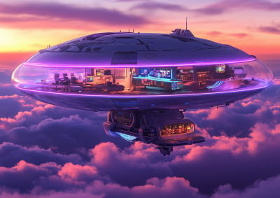 Futuristic Flying Home Design