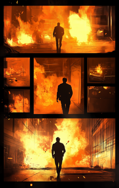 Dramatic Movie Storyboards