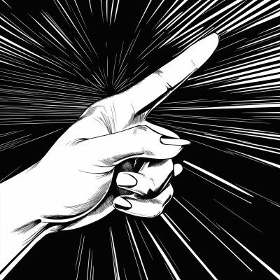 Pointing Hand Illustration