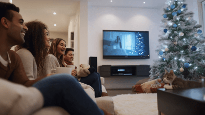 Festive Living Room Gathering