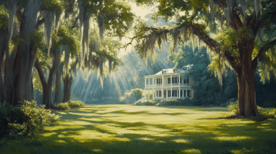Southern Plantation Landscape