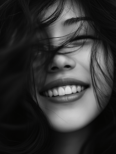 Black and White Portrait of a Woman