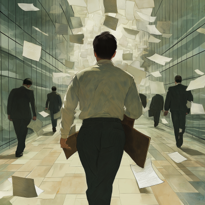 Men Going to Work