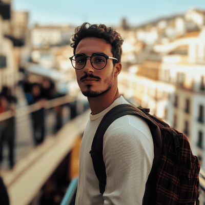 White Guy in Spain