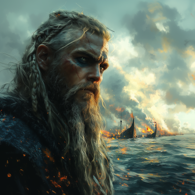 Viking Staring Into the Distance