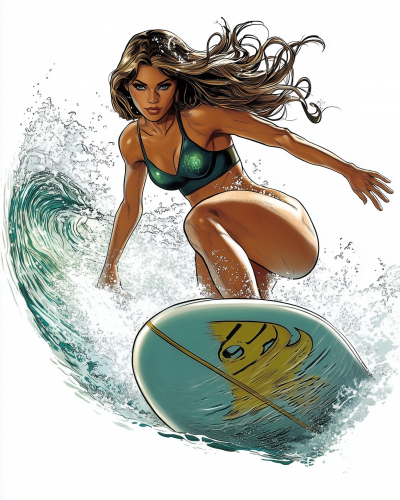 Surfing Beauty