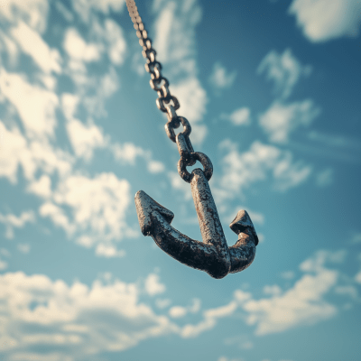 Anchor Hanging in the Air