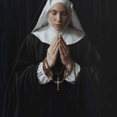 Nun in Prayer