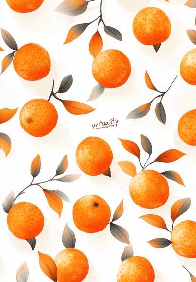 Mandarin Pattern Collage