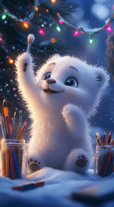 Christmas Bear Cub