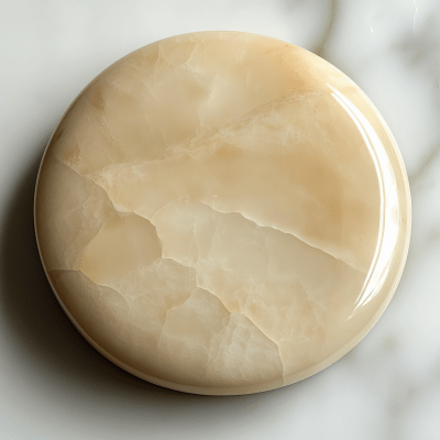 Smooth Beige Smalt Disc