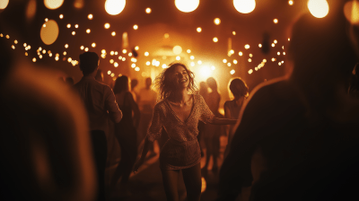Modern Dance Circle at a Party