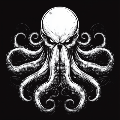 Angry Kraken Illustration