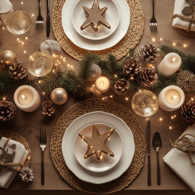 Luxury Christmas Table Setting