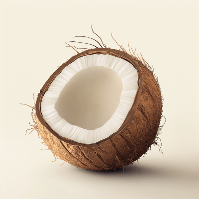 Closed Coconut Illustration