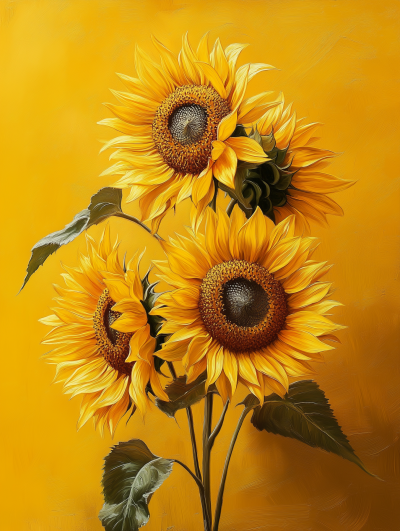 Sunflowers in Yellow