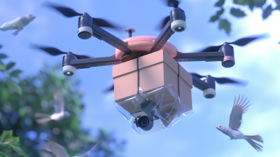 Drone Surrounded by Birds