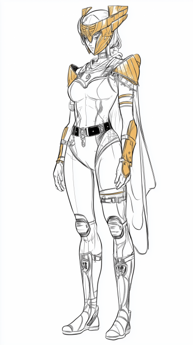 Epic Rhea Costume Sketch