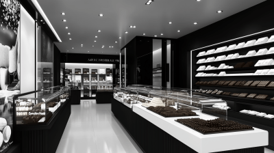 Modern Chocolate Store Interior