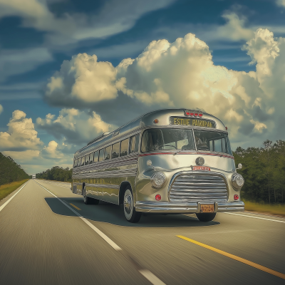 Vintage Greyhound Bus
