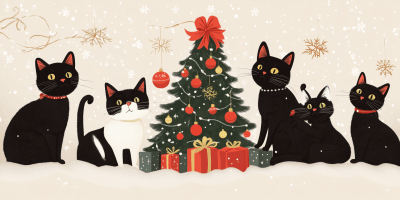 Christmas Cat Celebration