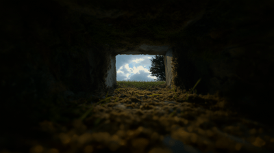 View from a Grave Hole