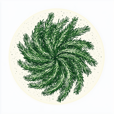 Wobbly Mistletoe Illustration