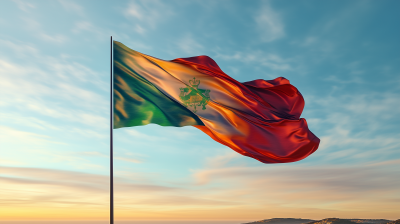 Portugal Flag Bed Sheet