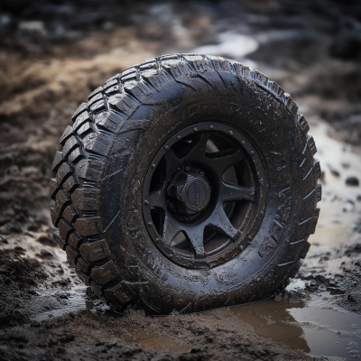BFGoodrich Tire on Muddy Terrain