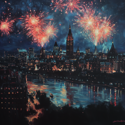 Ottawa Skyline at Night