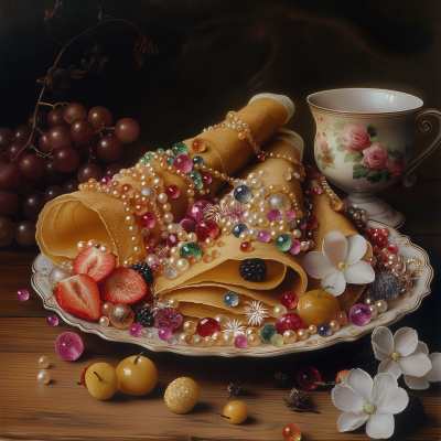 Colorful Breakfast Crepes