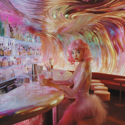 Cyberpunk Bambi Bartender