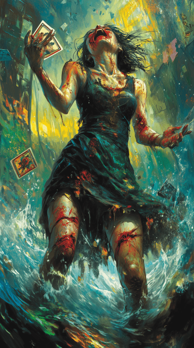 Crying Zombie Card