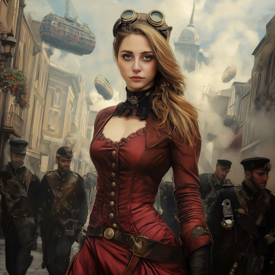 Confident Steampunk Elegance