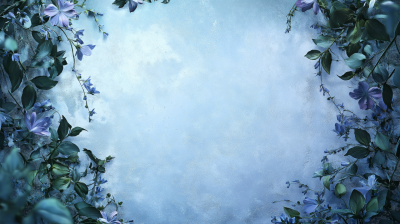 Periwinkle Flower Frame