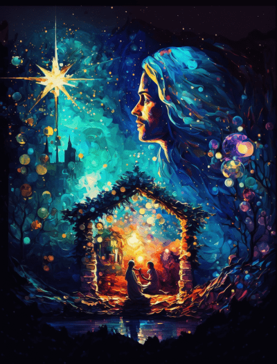 Fantasy Nativity Landscape