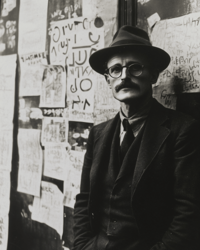 Henri Cartier Bresson Photograph of James Joyce