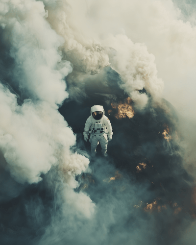 Astronaut Observing Earth