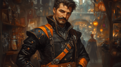 Adventurer in a Magical Market