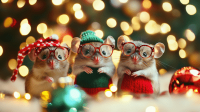 Mice Christmas Celebration