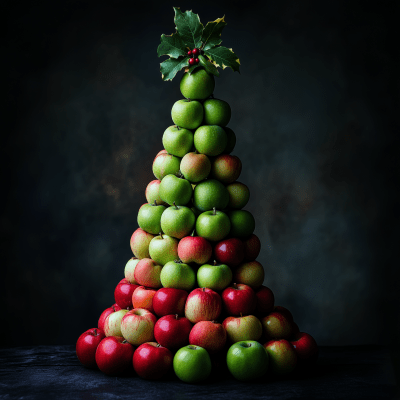 Apple Christmas Tree